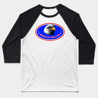 BORN IN THE U.S.A. PATRIOTIC USA BALD EAGLE AMERICAN Baseball T-Shirt